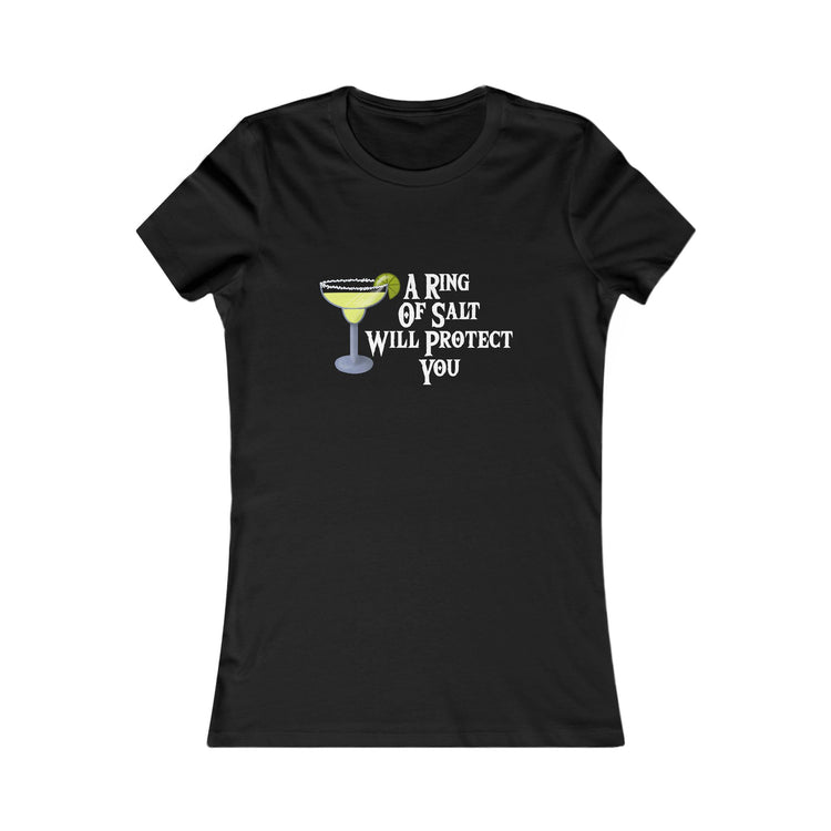 Graphic Tee - Funny Margarita 'A Ring of Salt Will Protect You'