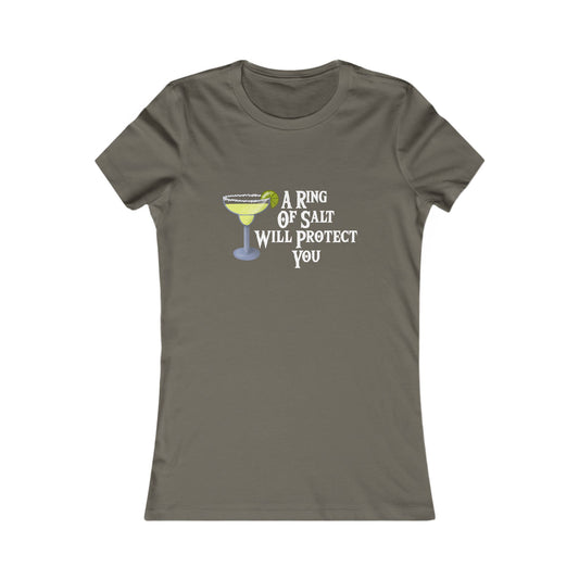 Graphic Tee - Funny Margarita 'A Ring of Salt Will Protect You'