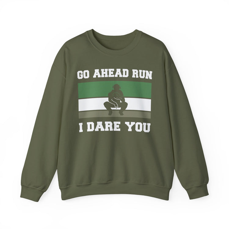 Baseball Catcher Go Ahead Run Daring Crewneck Sweatshirt - Sports Fan Gift