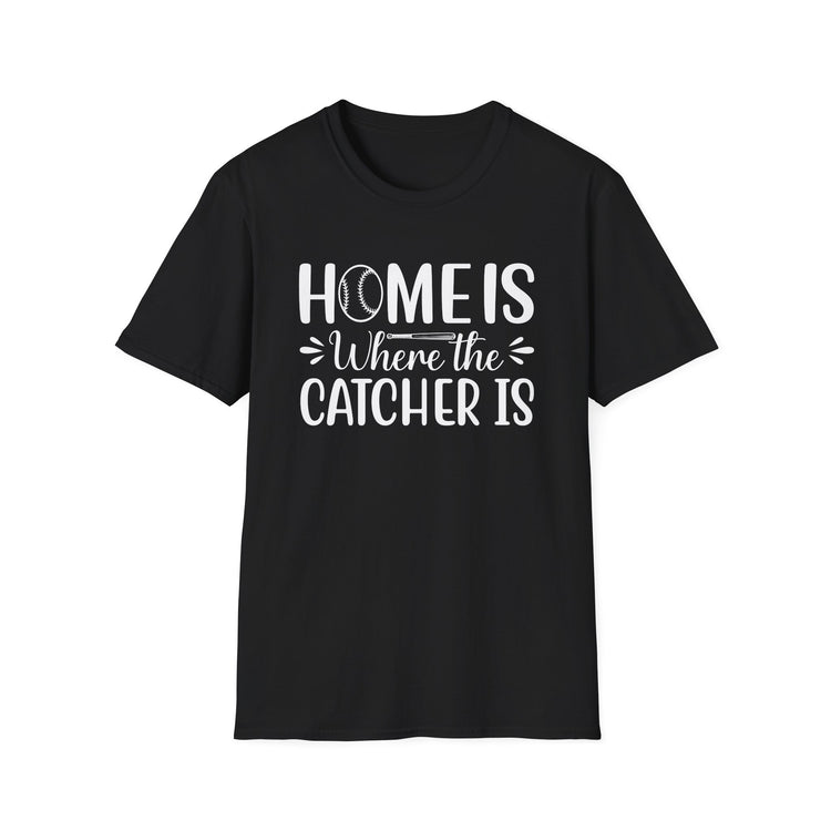 Baseball Catcher Home T-Shirt, Sporty Tee, Athletic Shirt, Sports Fan Top, Baseball Lover Gift