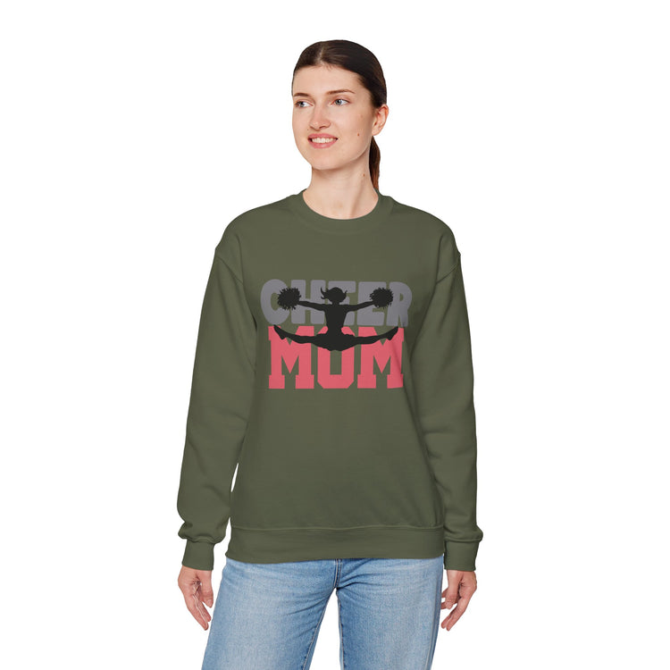 Cheer Mum Crewneck Sweatshirt - Comfortable & Stylish Gift for Cheerleading Moms