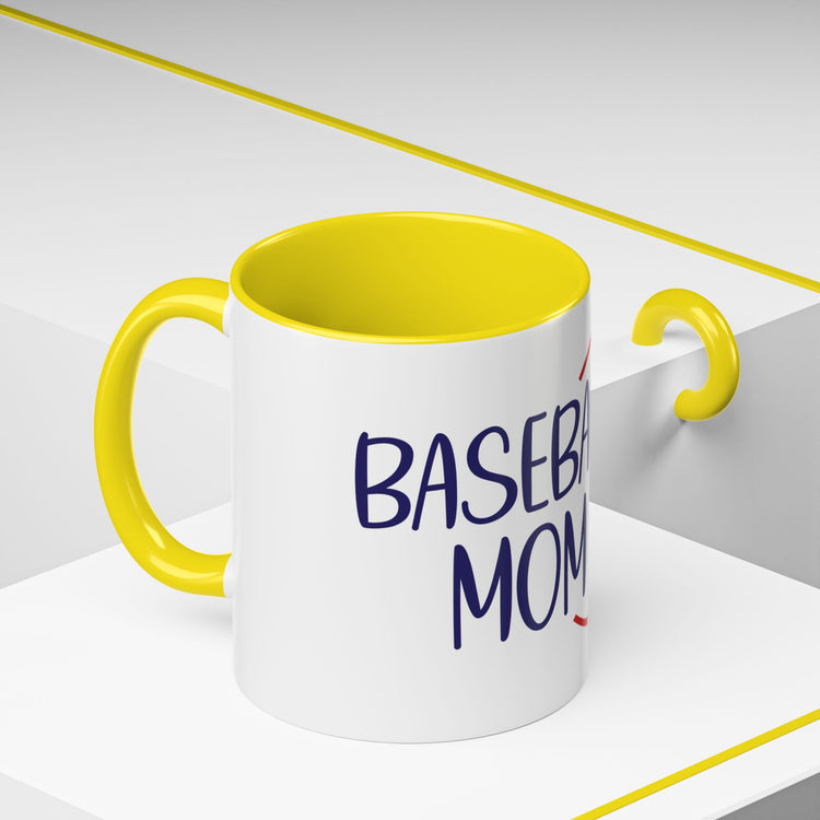 Baseball Mom Accent Coffee Mug