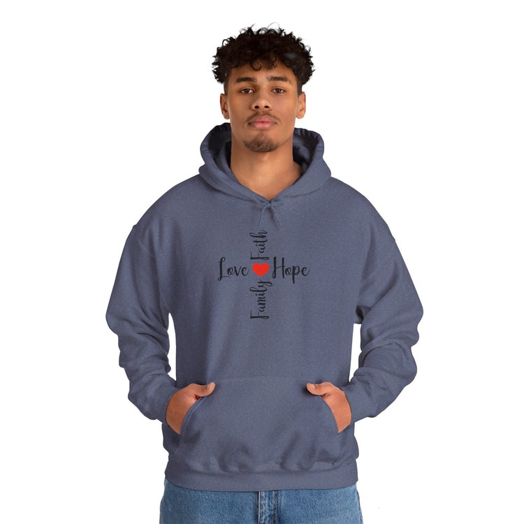 Love Faith Hope Hooded Sweatshirt