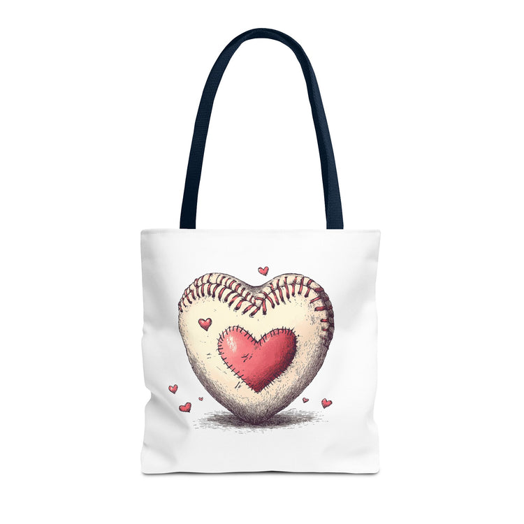 Heartfelt Baseball Tote Bag, Perfect for Sports Lovers, Baseball Mom Bag, Sports Fan