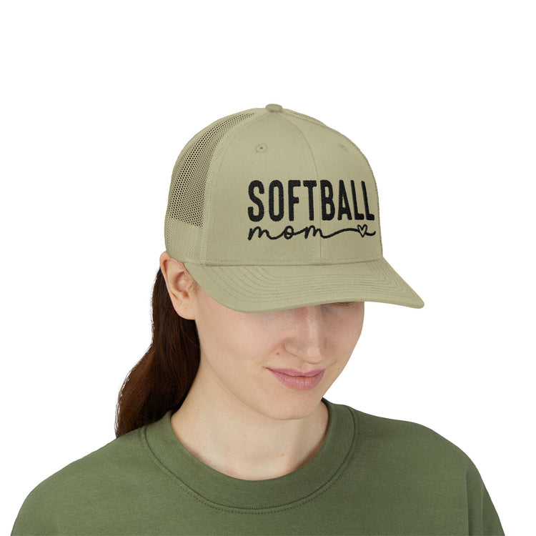 Softball Mom Snapback Trucker Cap