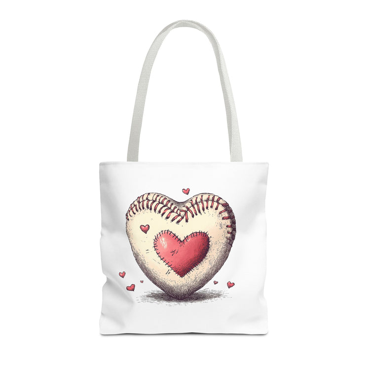 Heartfelt Baseball Tote Bag, Perfect for Sports Lovers, Baseball Mom Bag, Sports Fan