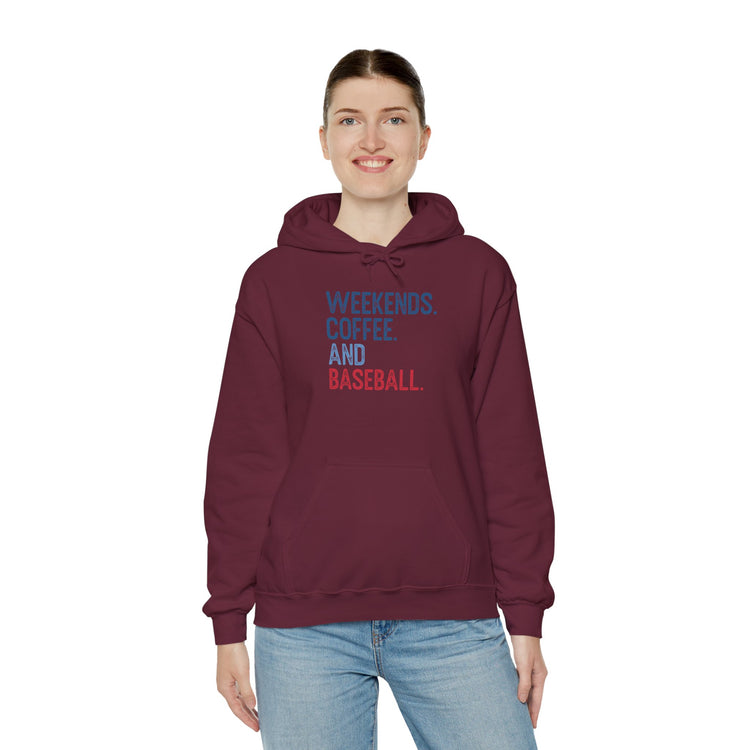 Weekends Coffee Baseball Hoodie