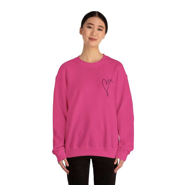 Crewneck Sweatshirt - 'Jesus Has My Back' Inspirational Apparel