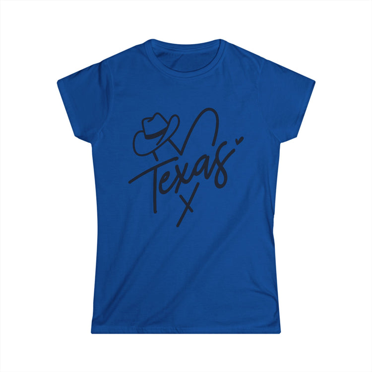 Texas Heart Women's Softstyle Tee