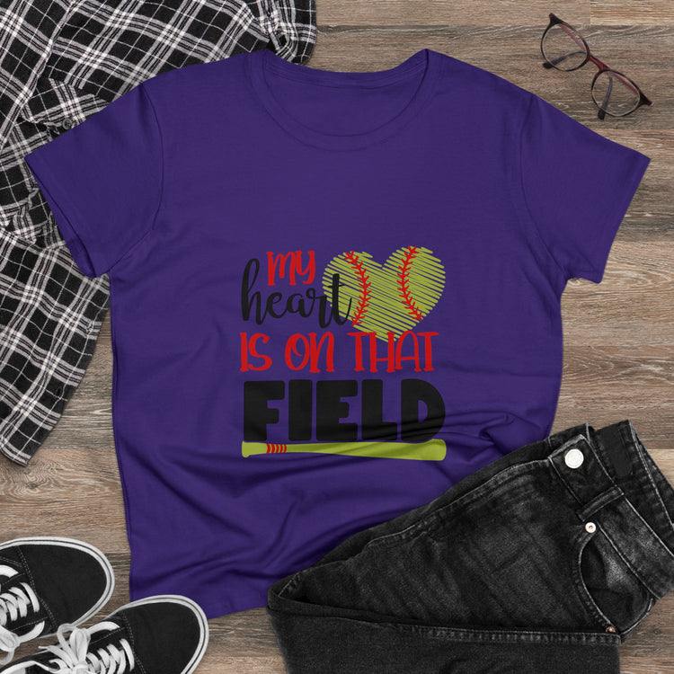 Softball Mom Tee - Women's Midweight Cotton