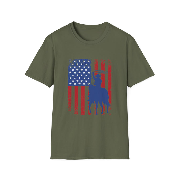 Patriotic Cowboy Rodeo T-Shirt