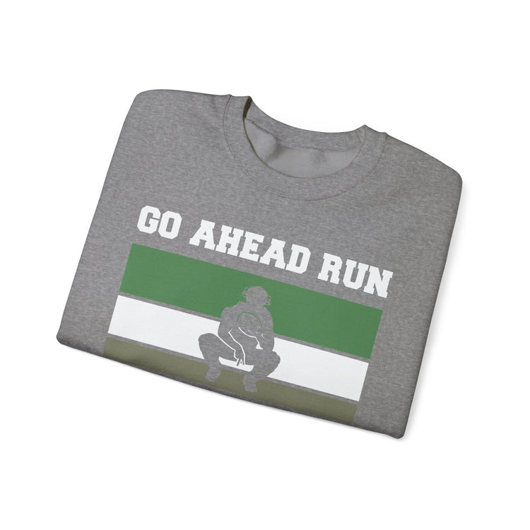 Baseball Catcher Go Ahead Run Daring Crewneck Sweatshirt - Sports Fan Gift