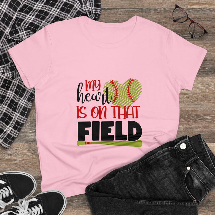 Softball Mom Tee - Women's Midweight Cotton