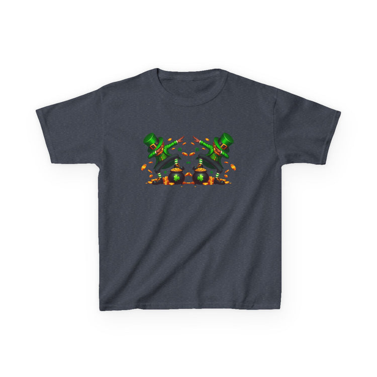 St Patrick's Day Double Dab Leprechaun Kids Shirt