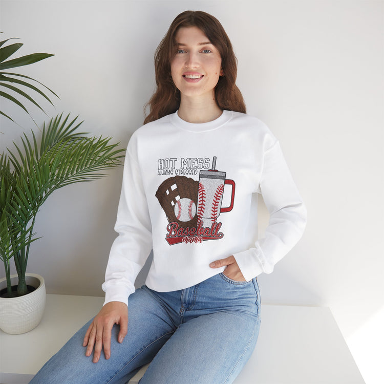 Baseball-Themed Hot Mess Sweatshirt