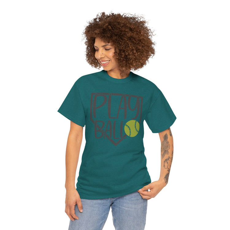 Play Ball Unisex Tee for Softball Lovers