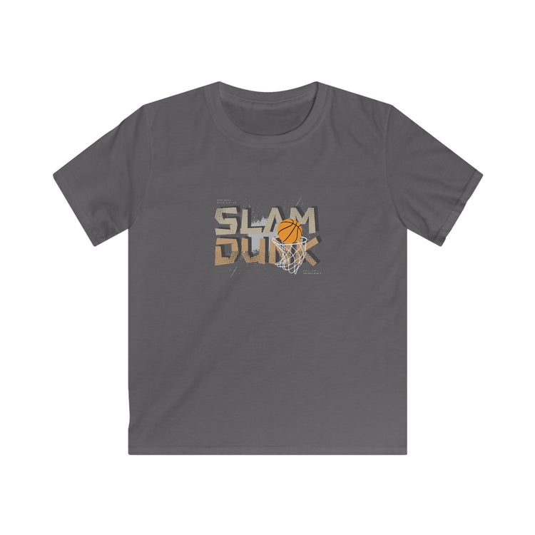 Basketball Tee for Kids - Slam Dunk Design