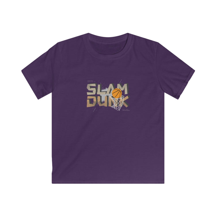 Basketball Tee for Kids - Slam Dunk Design