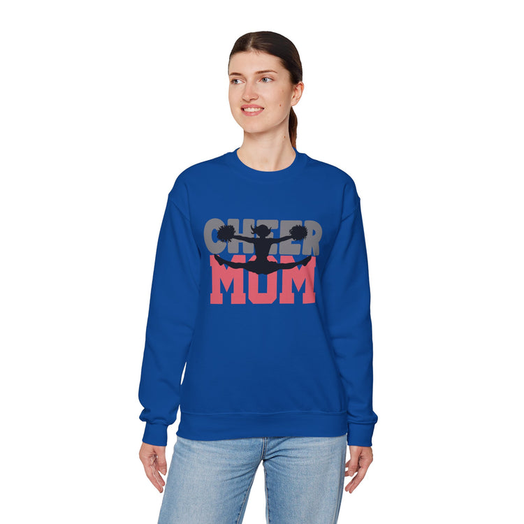 Cheer Mum Crewneck Sweatshirt - Comfortable & Stylish Gift for Cheerleading Moms