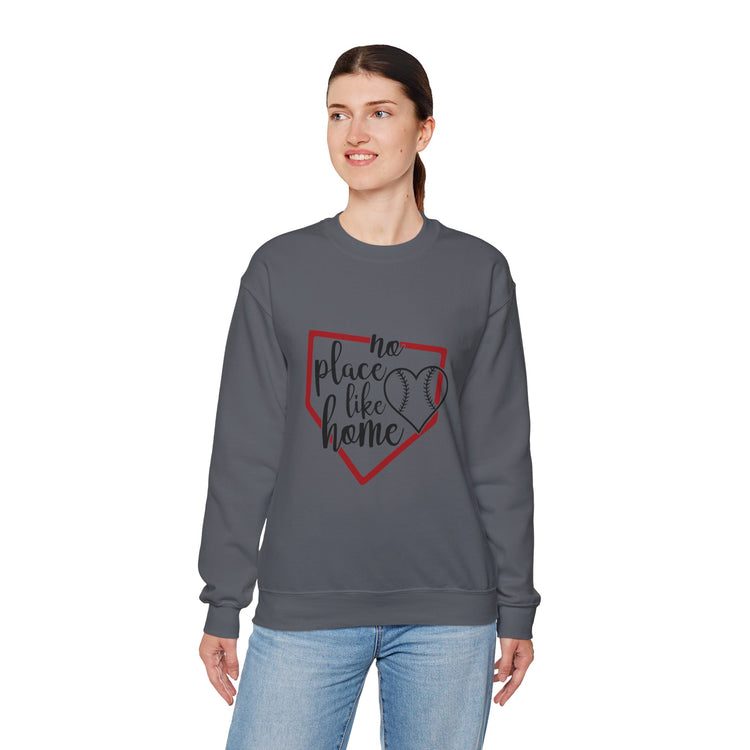 Baseball Crewneck Sweatshirt - No Place Like Home Design