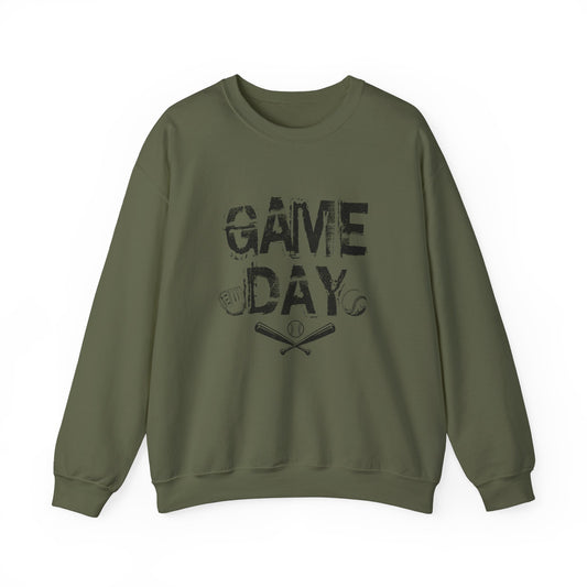 Baseball Game Day Crewneck Sweatshirt, Casual Game Day Gear