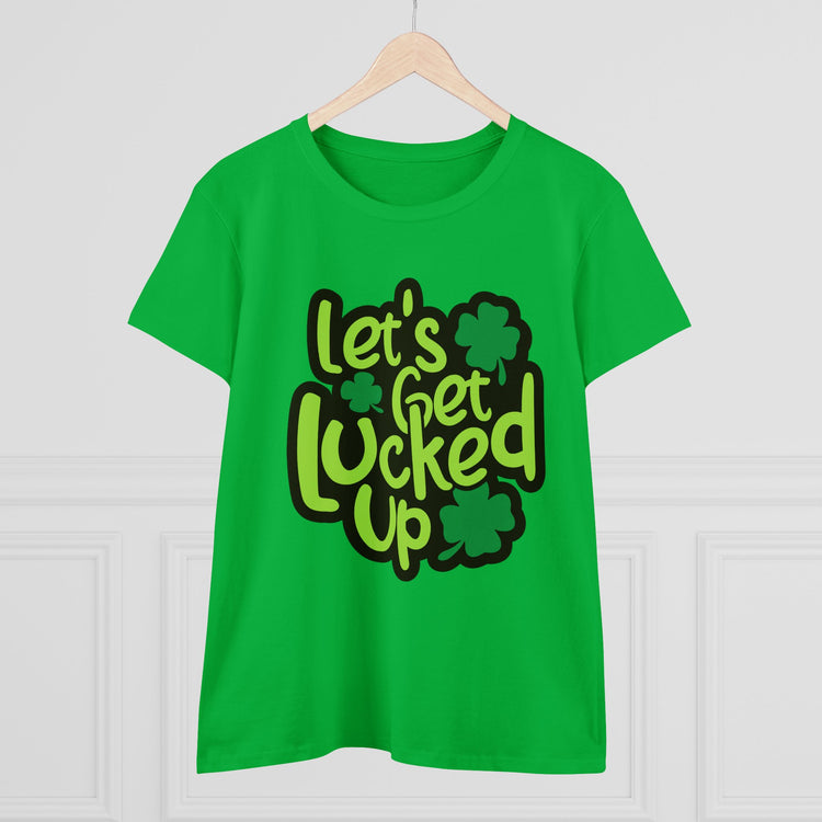 St Patrick's Day Lucky Tee, Women's T-Shirt, Fun Irish Shirt for Her, Shamrock Graphic Top