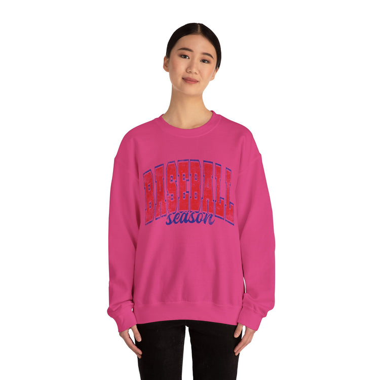 Baseball Season Distressed Look Sweatshirt