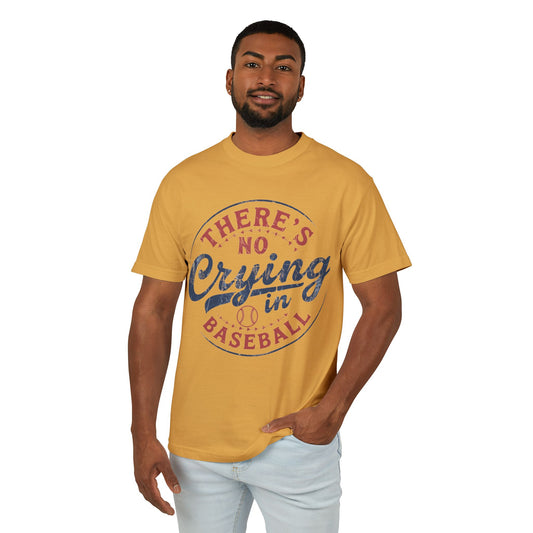 Baseball Tee - There's No Crying in Baseball Cotton T-Shirt