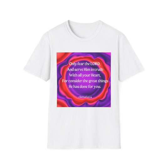 Inspirational Scripture Unisex Softstyle T-Shirt