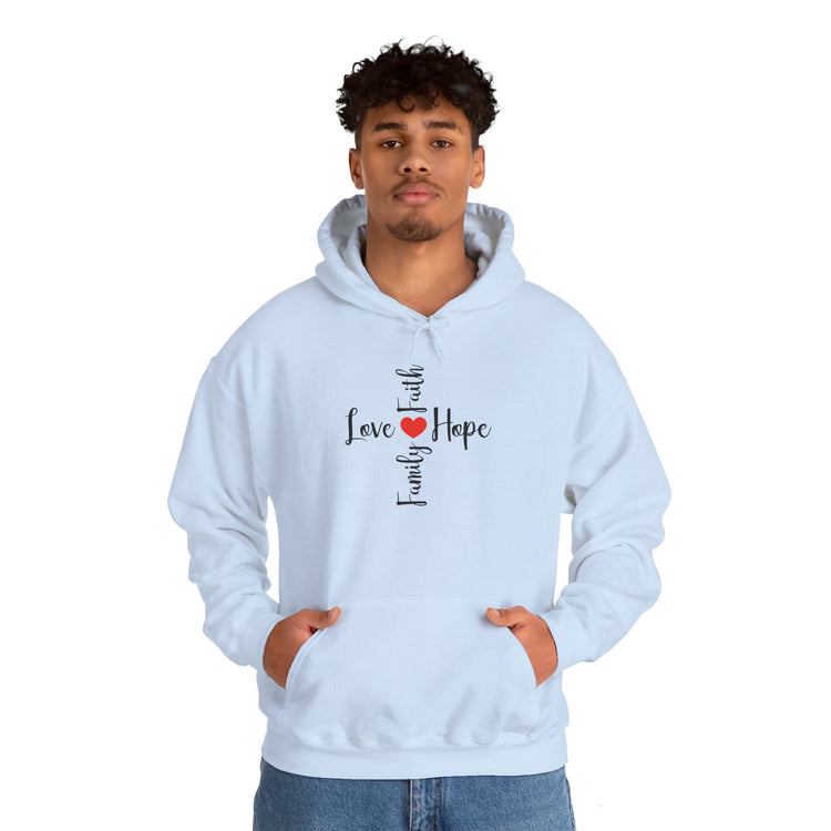 Love Faith Hope Hooded Sweatshirt