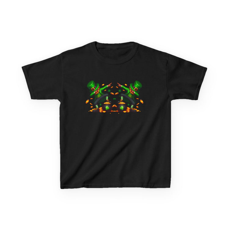 St Patrick's Day Double Dab Leprechaun Kids Shirt