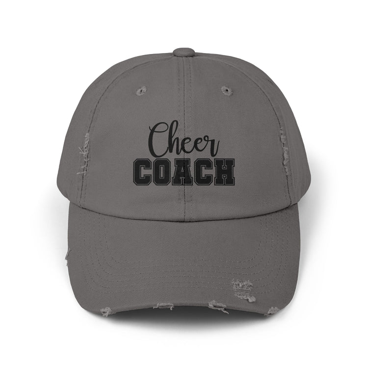 Cheer Coach Distressed Cap