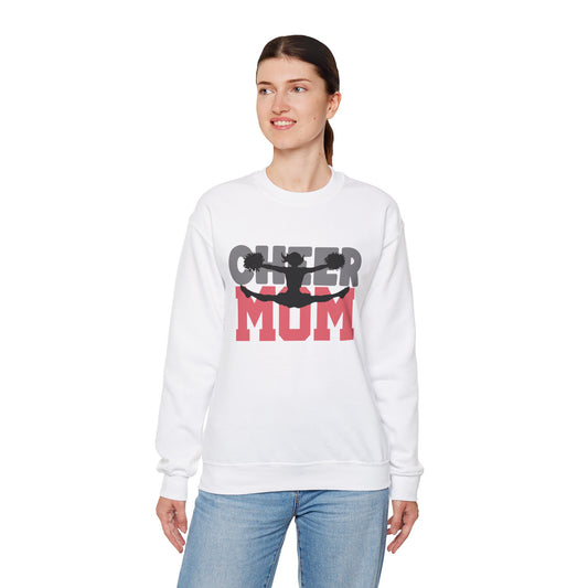 Cheer Mum Crewneck Sweatshirt - Comfortable & Stylish Gift for Cheerleading Moms