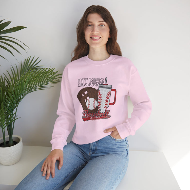 Baseball-Themed Hot Mess Sweatshirt