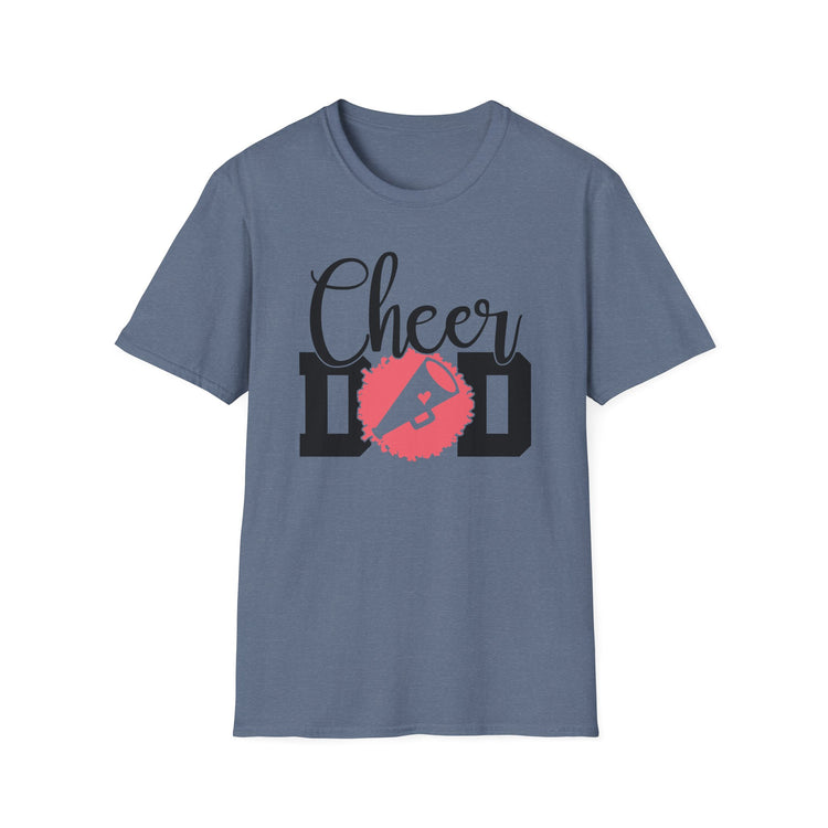 Cheer Dad Unisex Softstyle T-Shirt - Perfect Gift for Father's Day, Birthdays & Sports Events