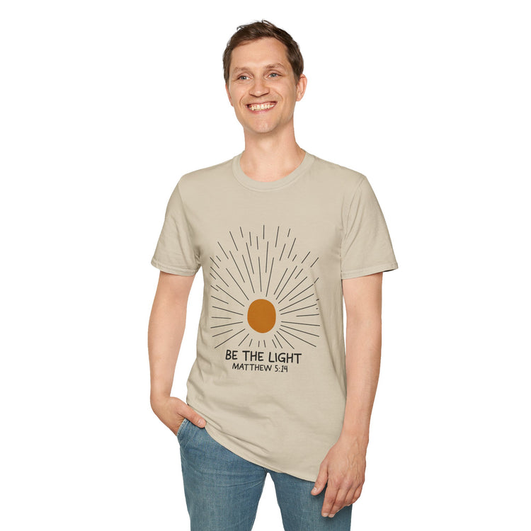 Inspirational T-Shirt - 'Be the Light' with Matthew 5:14