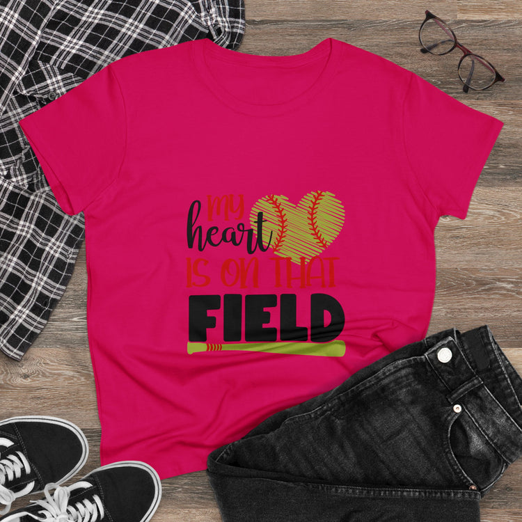 Softball Mom Tee - Women's Midweight Cotton