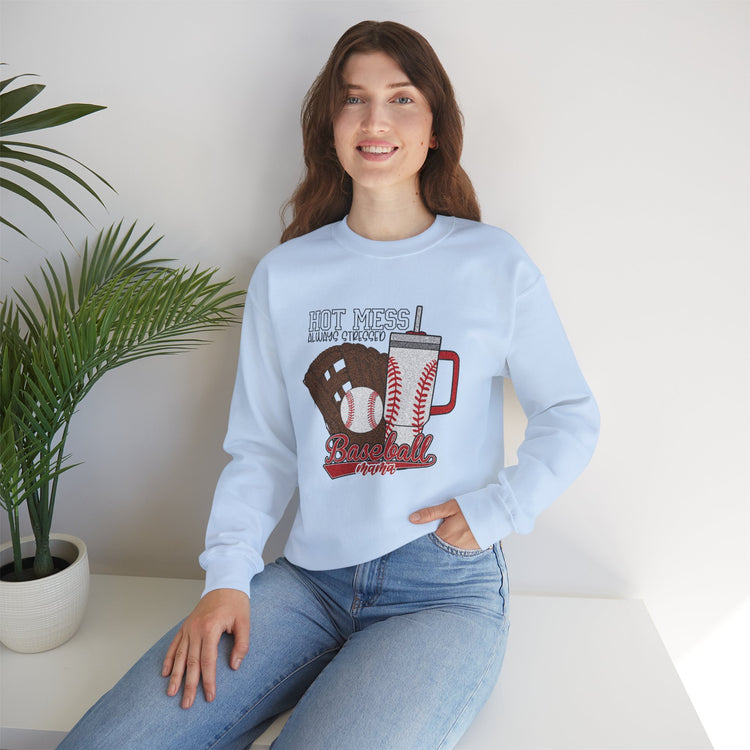 Baseball-Themed Hot Mess Sweatshirt