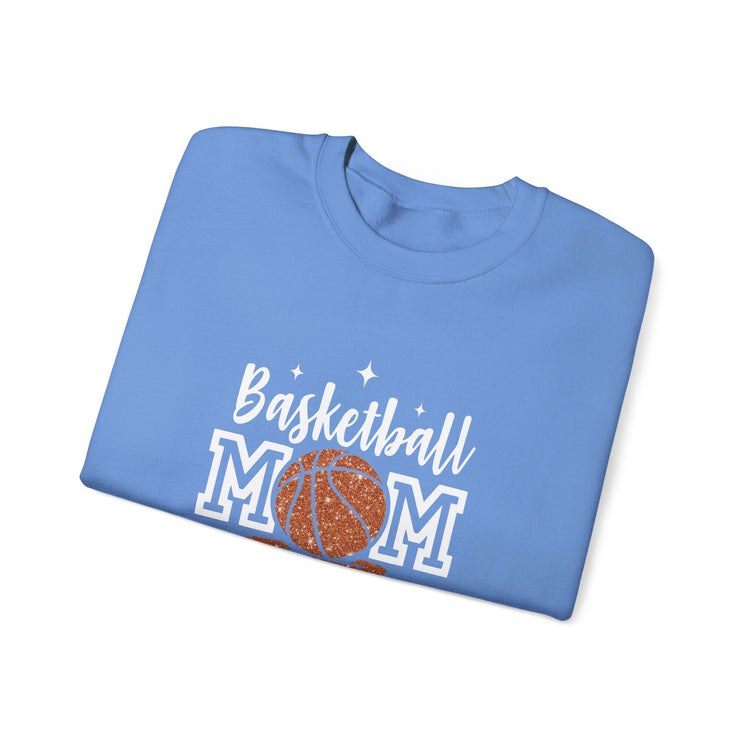 Basketball Mom Crewneck Sweatshirt - Sporty Sports Mom Sweatshirt, Basketball Lover Gift, Athletic Parent Pullover, Mom