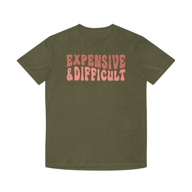 Graphic Tee Faded Shirt - Expensive & Difficult Design