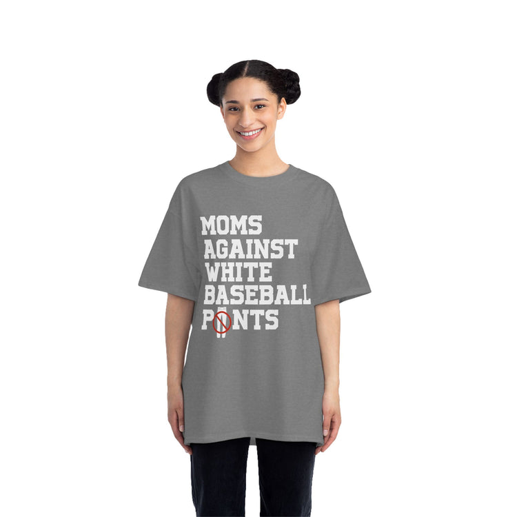 Funny Mom Baseball Tee - Moms Against White Baseball Pants