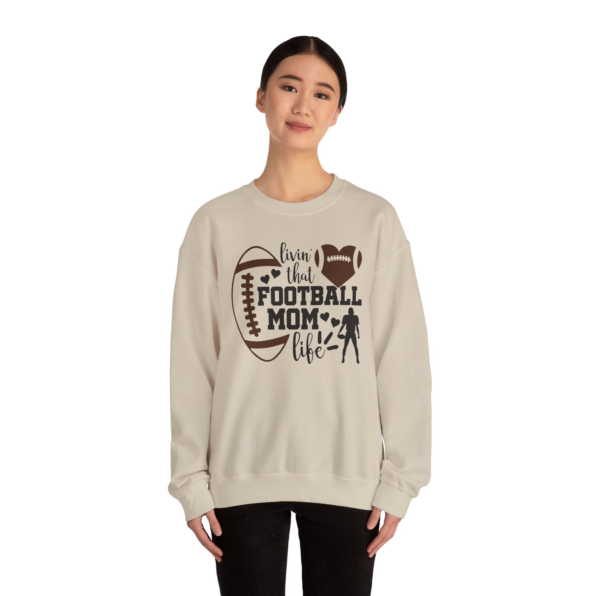 Football Mom Life Sweatshirt - Crewneck