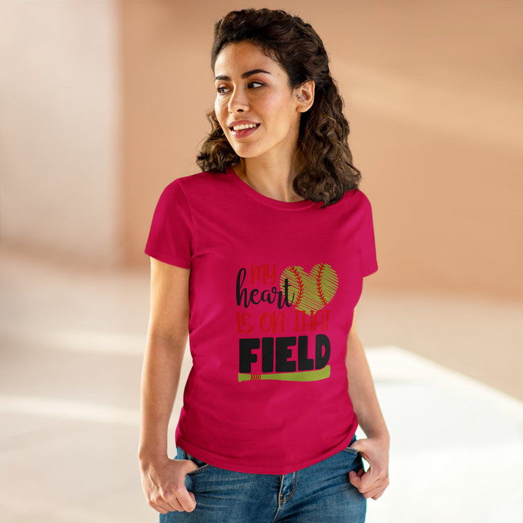 Softball Mom Tee - Women's Midweight Cotton