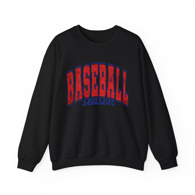 Baseball Season Distressed Look Sweatshirt