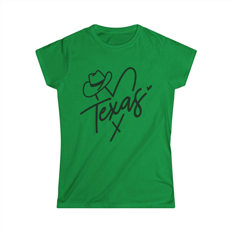 Texas Heart Women's Softstyle Tee