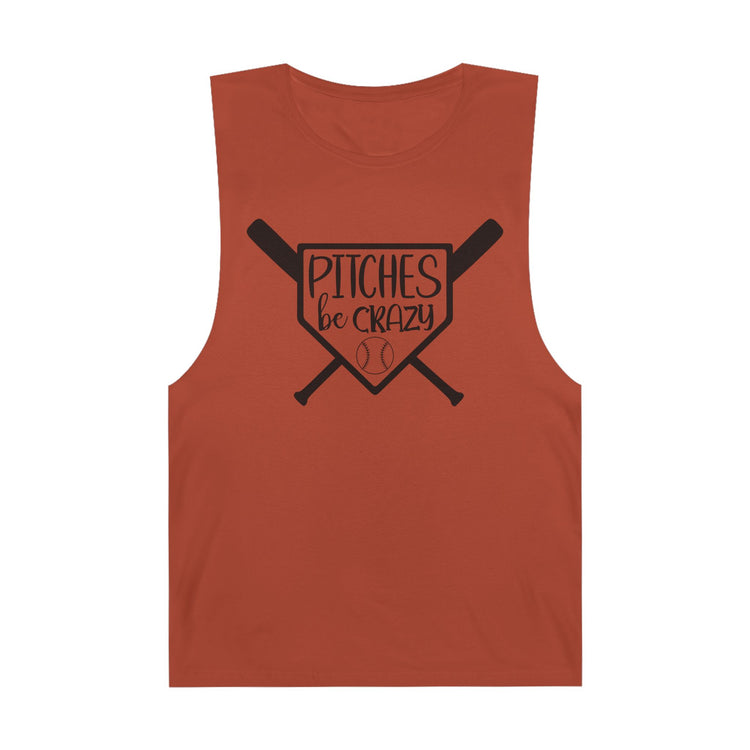 Pitches Be Crazy Baseball Tank Top