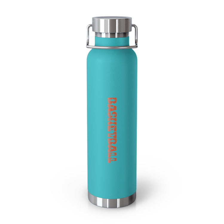 Basketball Water Bottle, 22oz Insulated Flask, Eco-Friendly Sports Drink Container, Basketball Lover Gift