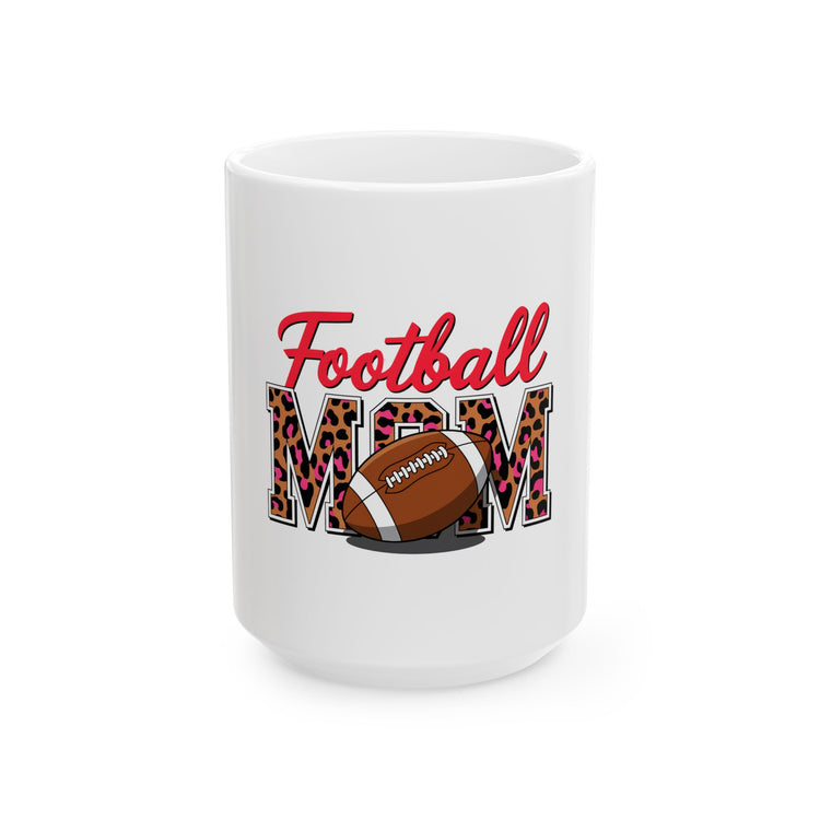 Football Mom Ceramic Mug - Ideal Gift for Sports Fans, Soccer Moms, Sports Lover Cup