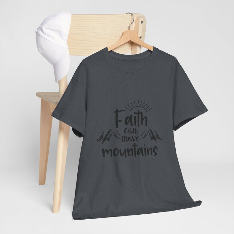 Faith Can Move Mountains Unisex Heavy Cotton Tee