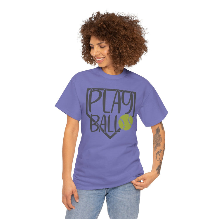 Play Ball Unisex Tee for Softball Lovers